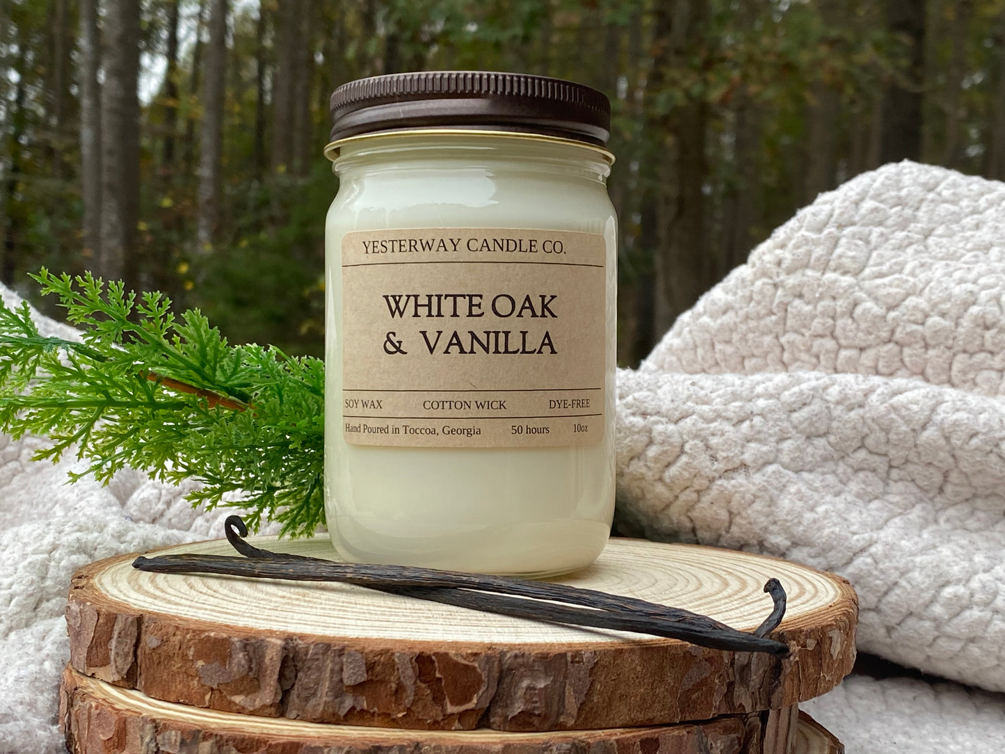 White Oak and Vanilla Candle