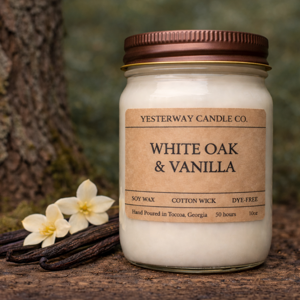 White Oak and Vanilla Candle